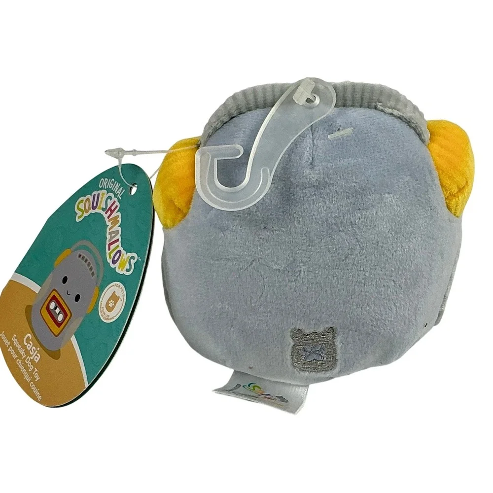 Squishmallows Casja Dog Toy Plush Squeaky Kellytoy‎ Jazwares New w/ Tag